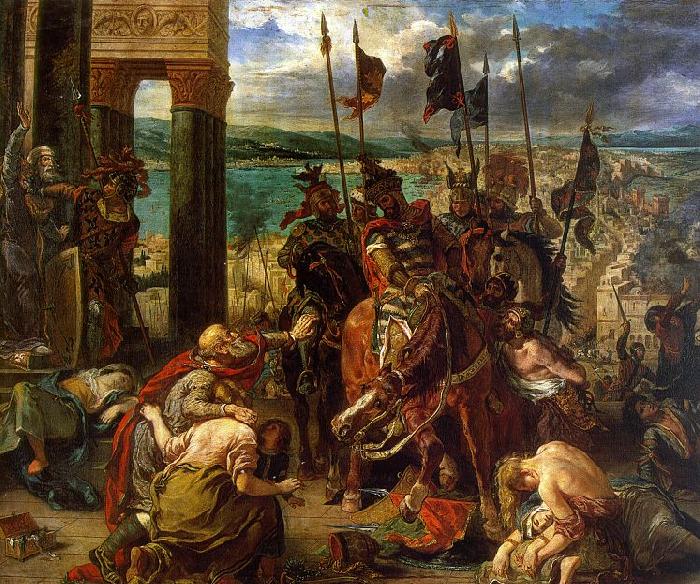 Eugene Delacroix The Entry of the Crusaders into Constantinople Sweden oil painting art